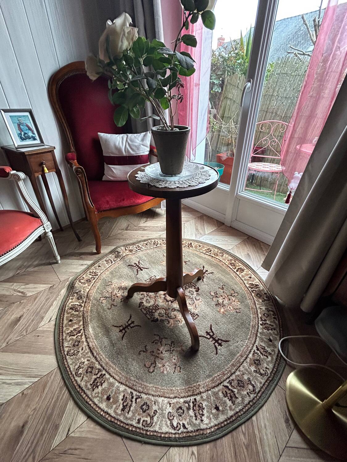 Old Empire period side table / stool