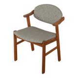 Chaise de bureau classique de Schou Andersen des années 1960 avec une structure en bois de teck