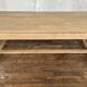 Table bistrot table de ferme en chêne massif sablé Longueur 210 cm - Largeur 106 cm - Hauteur 78 cm