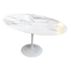 Eero Saarinen & Knoll Table "Tulip ovale" calacatta oro