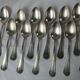 Cuillères modèle ruban Louis XVI métal argent poinçons service couvert de table