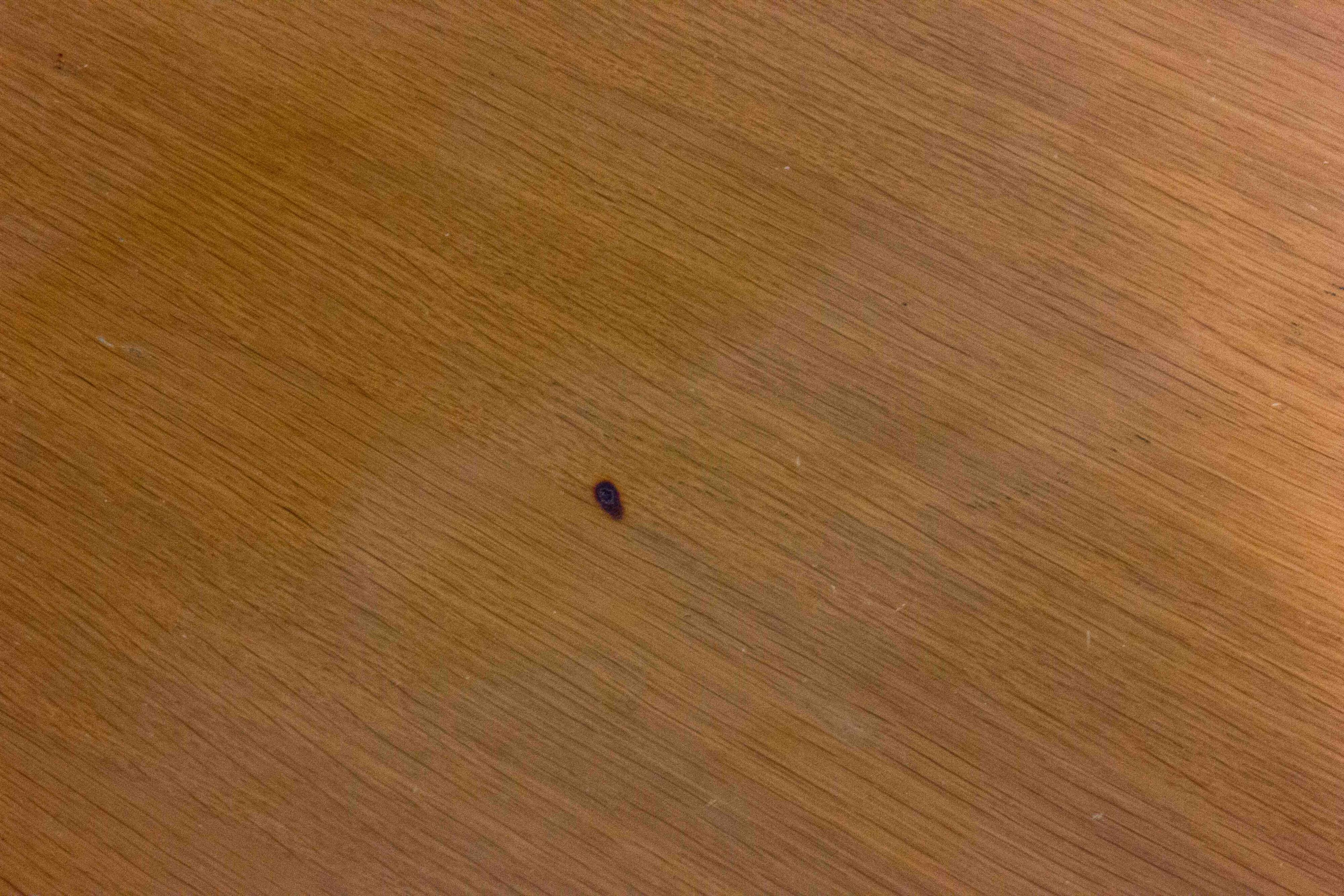 Geometrical dining table in oak, Italy 1980s