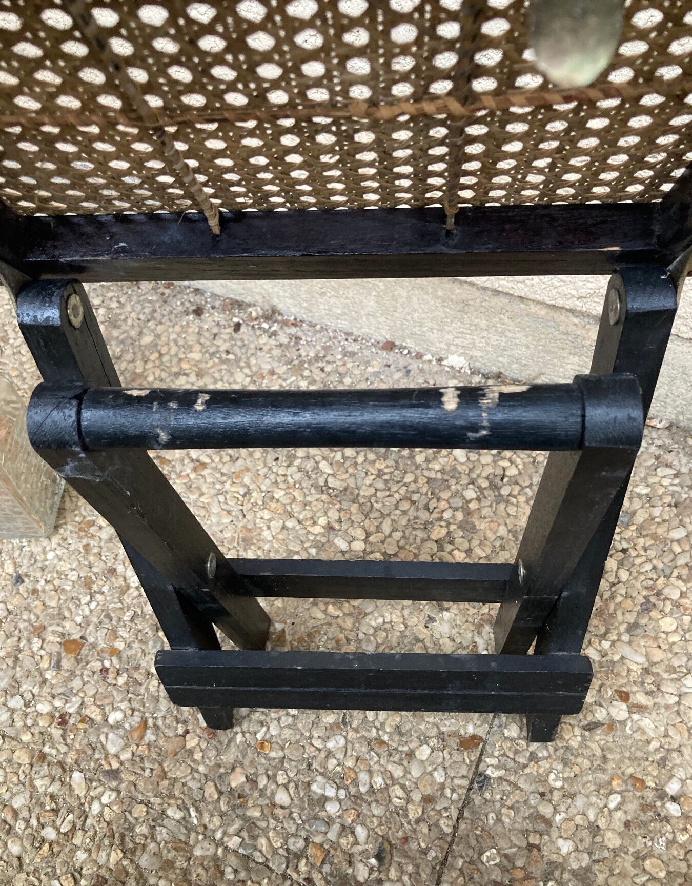 Folding stool in vintage canning