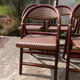 Lot of 5 folding bistro chairs of terrace type "parisian"