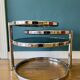 Leitmotiv swivel 3 tier coffee table