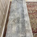 Table de bistrot en fonte de fer et plateau bois