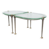 Brutalist German vintage coffee tables by Lothar Klute, 1980s, set of 2