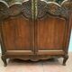 Bride wardrobe in carved channel Showcase two doors 19th century
