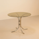 Tulip dining table and smoked glass 80's