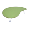 Table basse vert amande en forme de beauté