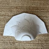 Pair of plaster wall sconces, palmette decoration, 20th century