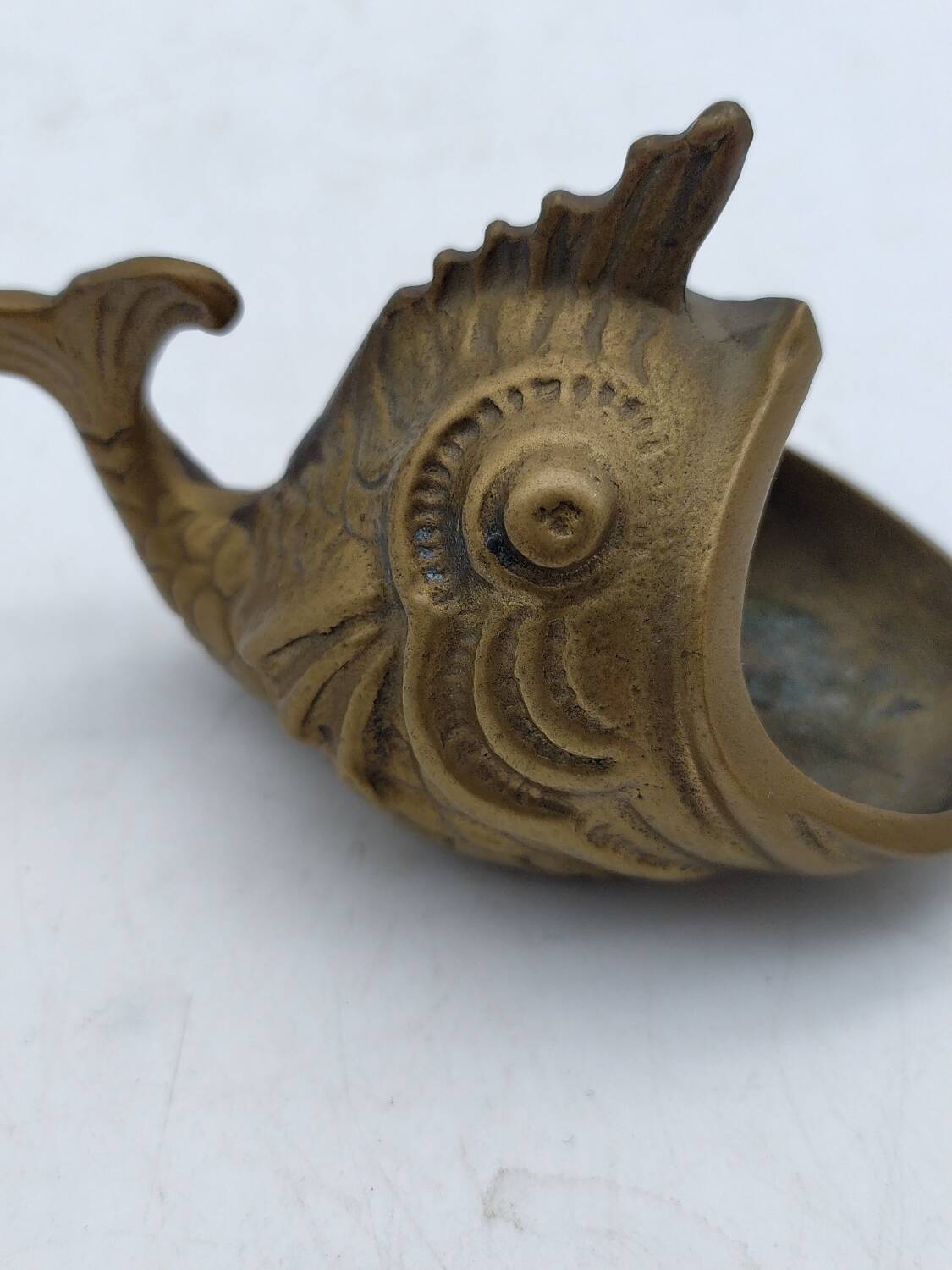 Walter Boss brass fish ashtray