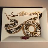 Fine porcelain catchall gilded with gold. Laure Selignac, Paris.