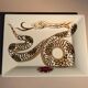 Fine porcelain catchall gilded with gold. Laure Selignac, Paris.