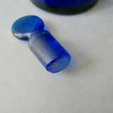 Bottle, pharmacy bottle in blue blown glass