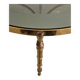 Circular bronze-gilded coffee tables Hollywood Regency Maison Charles