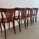Lot 4 old vintage bentwood bistro chairs from the 70s