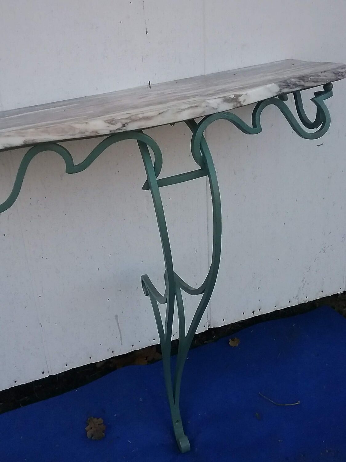 Small wrought iron console