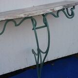 Small wrought iron console