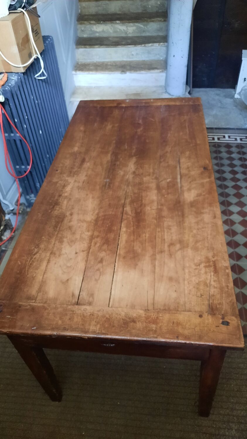 Farmhouse table and benches