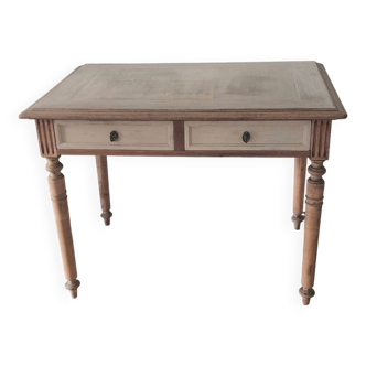 Louis Philippe style solid oak desk