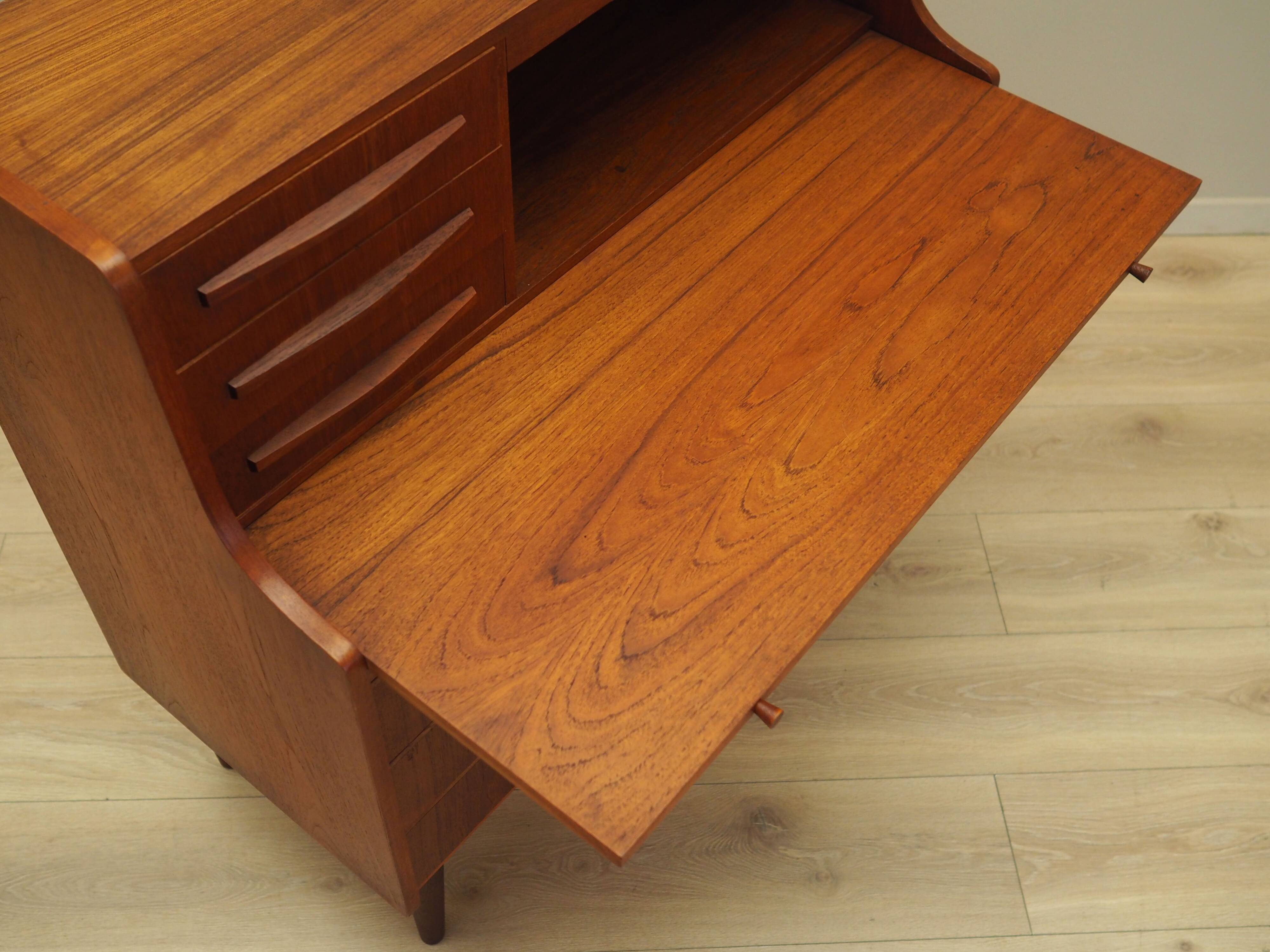 Teak secretary, Danish design, 1970s, production: Denmark