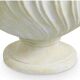 Pair of table lamps with antique look and brushed brass finish.