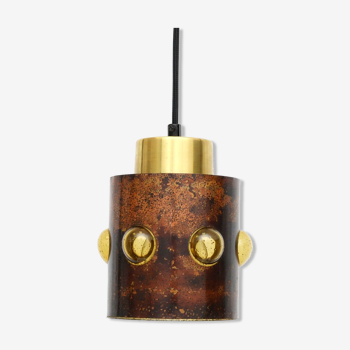 Vintage copper pendant lamp by Nanny Still for Raak