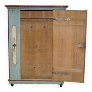 Armoire de mariage allemande antique 1818 peinte à la main