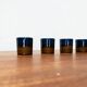Vintage German ceramic shot glasses Brotzeit Studio Line by Rosenthal, set of 4.