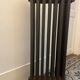 Old cast iron radiator renovated
