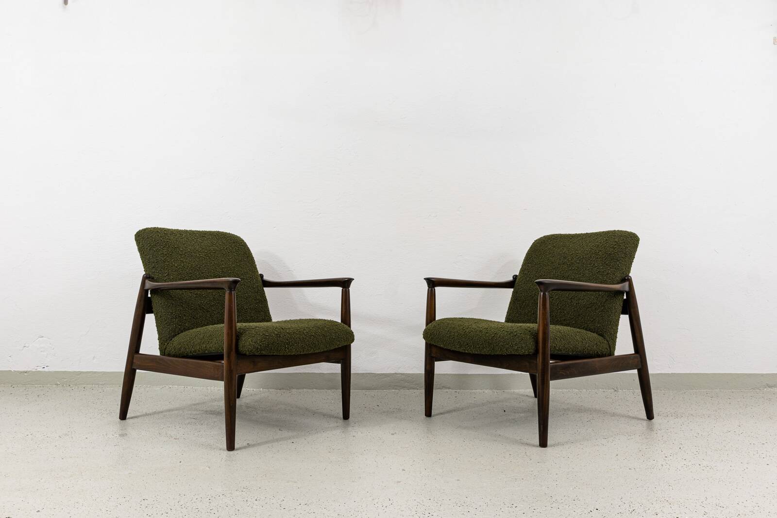 Vintage Armchairs By Edmund Homa, Poland, 1960s, set of 3