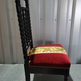 Napoleon III style wooden low chair in very good condition