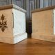 2 x French church consoles