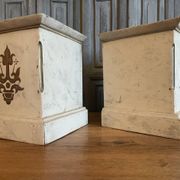 2 x French church consoles