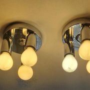 Set of Two Wall Lamps, Flush Mount, Sputnik, Space Age, Italy, 1970s
