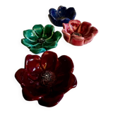 Pavots fleurs en ceramiques anciennes