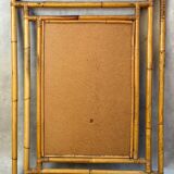 1960s rattan mirror France