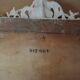 Antique carved wooden mirror