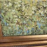 Old oil painting canvas reproduction fields in spring monet 80x70 s