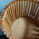 Pot cover basket Art-popular bamboo and scoubidou 50s