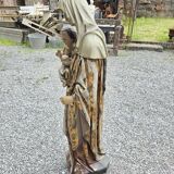 statue of the virgin and child in polyester