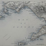 Map of Italy (Southern Sheet) circa 1869 Keith Johnston Royal Atlas