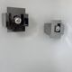 Pair of vintage wall lights, chrome metal, France 1970