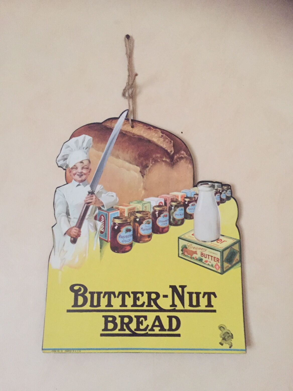 American advertising poster 1920  printed in the USA.