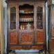 Display cabinet bookshelf in Louis XV style