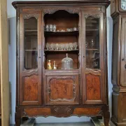 Buffet vitrine bibliothèque style Louis XV