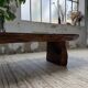 Table basse brutaliste artisanale 1950