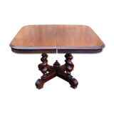Oak table from 19th century .