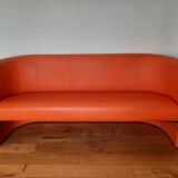 Gulf orange vintage bench sofa
